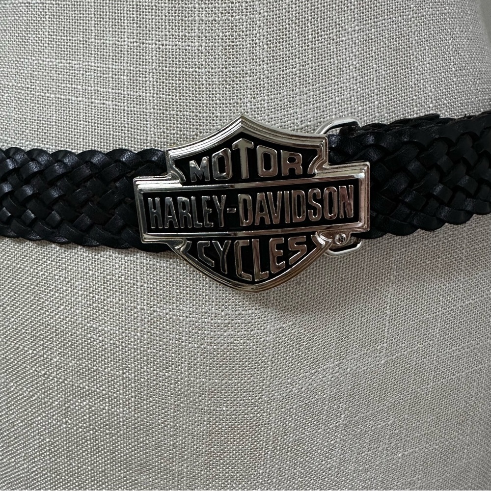 Harley-Davidson Buckle Braided Leather Belt - Picture 3 of 7